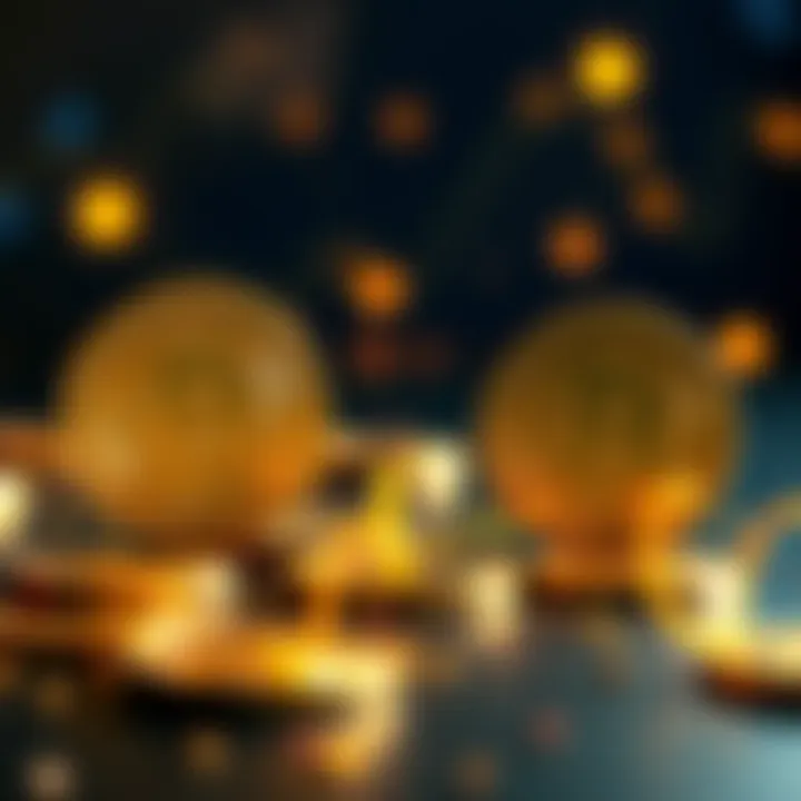 A visual comparison between USDC and USDC.e with illustrations of coins representing each type on the Arbitrum network.