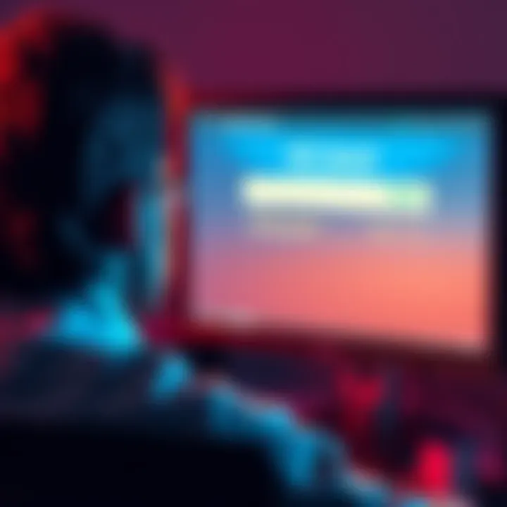 A frustrated person looking at a computer screen displaying a pending USDT deposit, showing blockchain confirmation details.