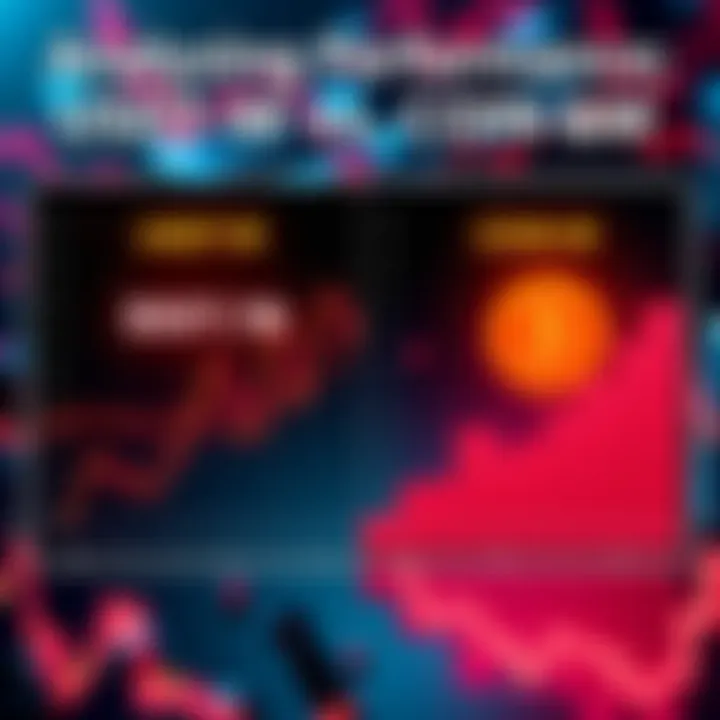 Graph showing performance metrics of USDT-M and COIN-M grid bots highlighting profits and transaction frequencies