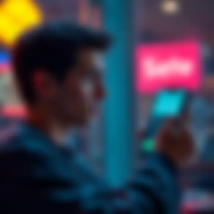 User looking frustrated at smartphone displaying app balance after payment