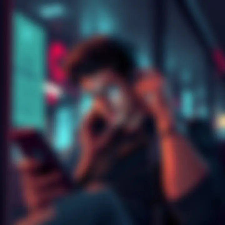 A person on a phone seeking help about Curve Wallet's functionality on a GrapheneOS device after problems with transactions.