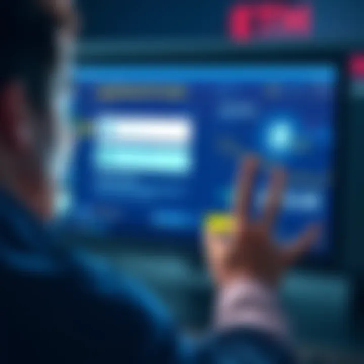 A person looks shocked at their computer screen while viewing a cryptocurrency wallet, showing a transfer to an unknown address