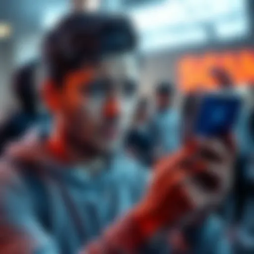 A person looking worried while holding a phone displaying the Sweatcoin app, concerned about missing a cash prize.