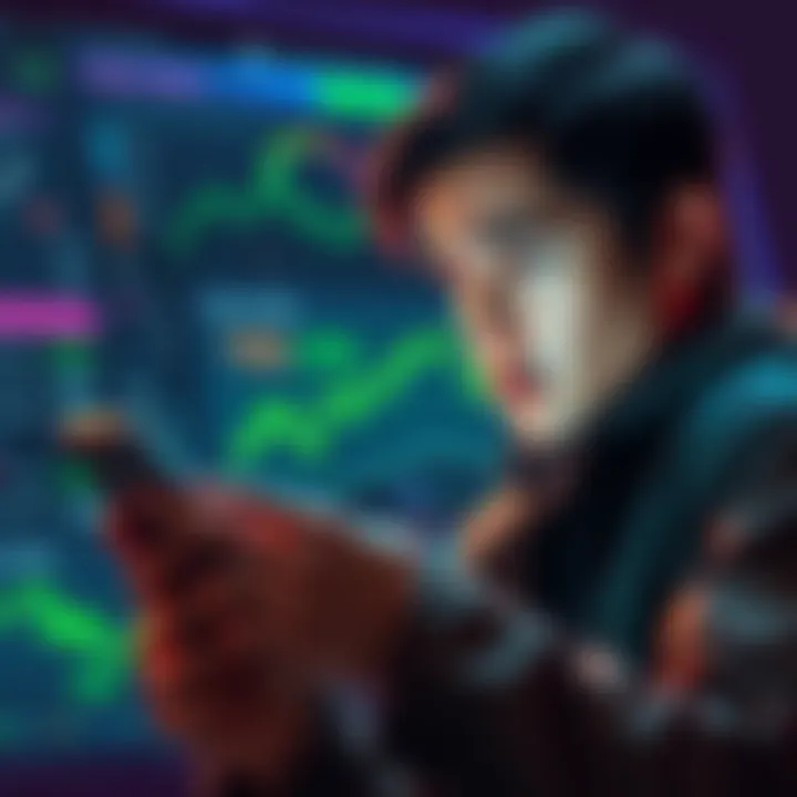 A person looking at their phone with a worried expression, discussing lost USDC funds on forums, with a digital wallet interface in the background