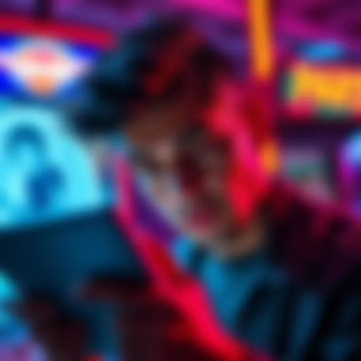 A frustrated person looking at a tablet screen showing an error page when trying to access Atlas Arcade.