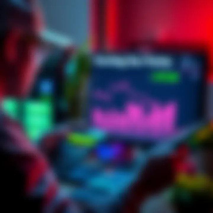 Person looking at a calculator and a computer screen showing low earnings from dex points farming