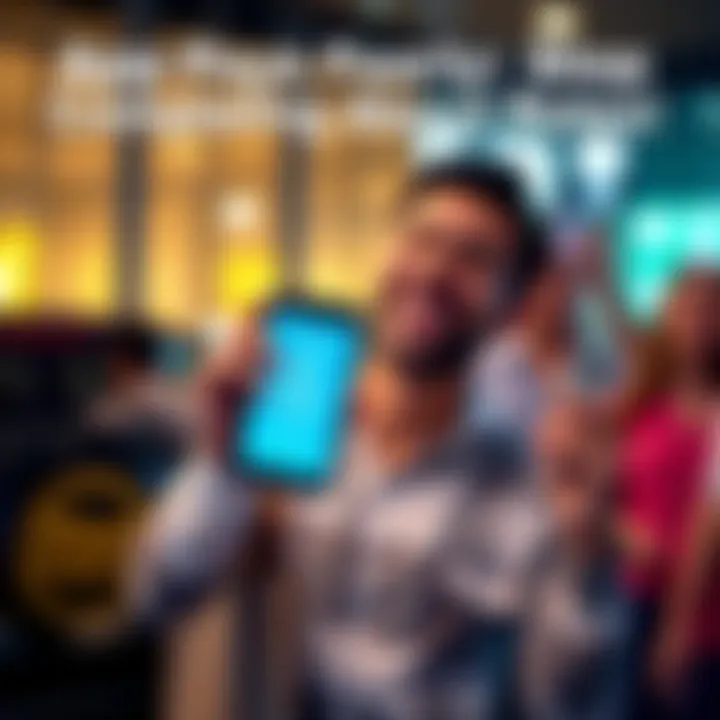 A happy person holding a phone showing a payout notification from a reliable app