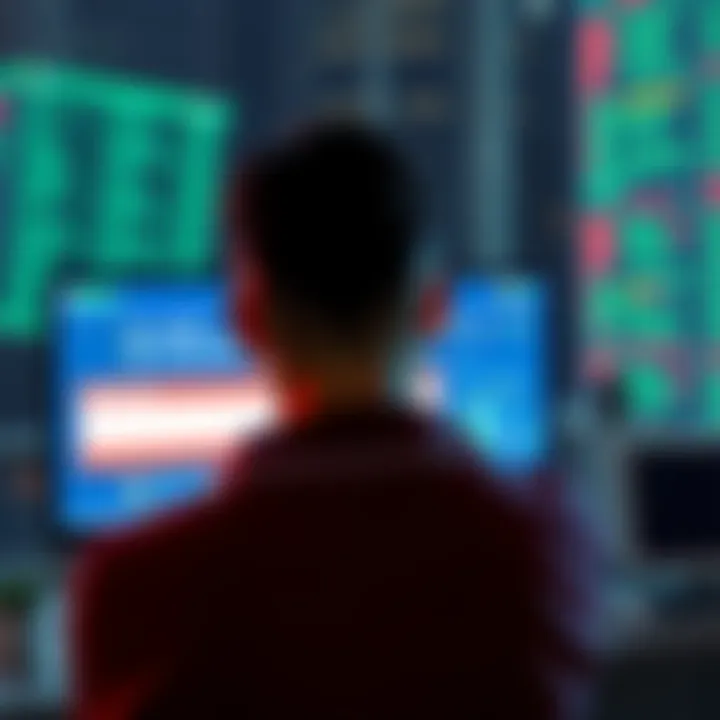 A person looking at a computer screen showing an error message while trying to buy USDC with a low balance