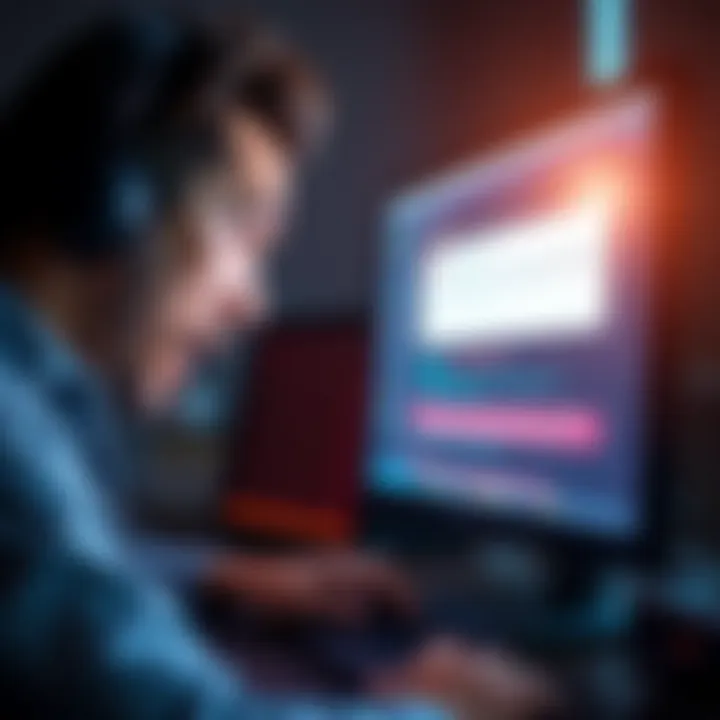 A person looking frustrated at a computer screen displaying error messages from a web app