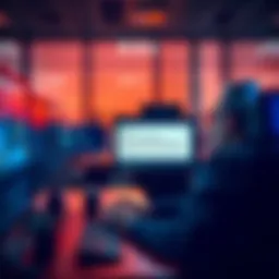 A trader looks worried while using a computer to manage their Kraken Pro account, displaying a notification about account limitations.