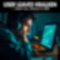 User leaving Kraken due to tax form delays A frustrated person looking at their computer screen, expressing disappointment over delayed tax forms from a financial platform