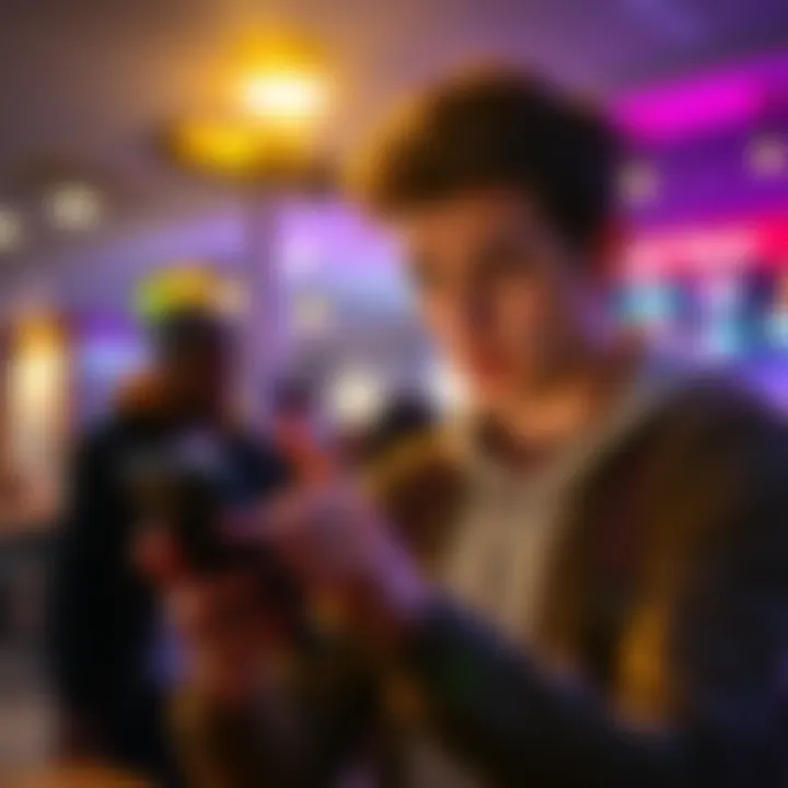 Person looking frustrated while trying to sign up for an app on a smartphone