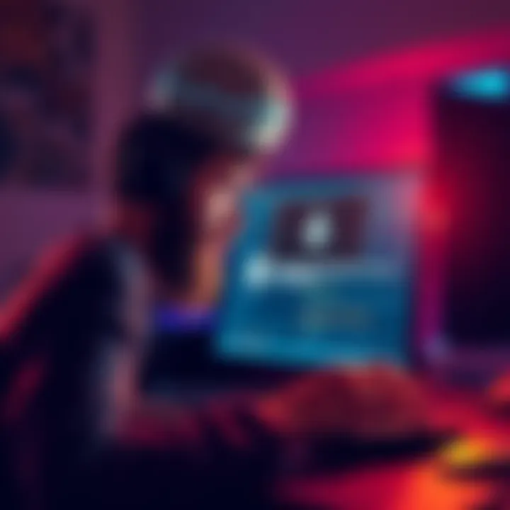 A person looking frustrated while trying to transfer Monero on their computer with Atomic Wallet open, showing a warning message on the screen.