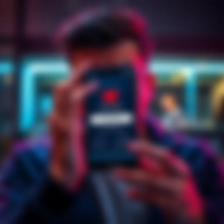 A person looking worried while holding a smartphone displaying a Ledger Wallet app with a disconnected message