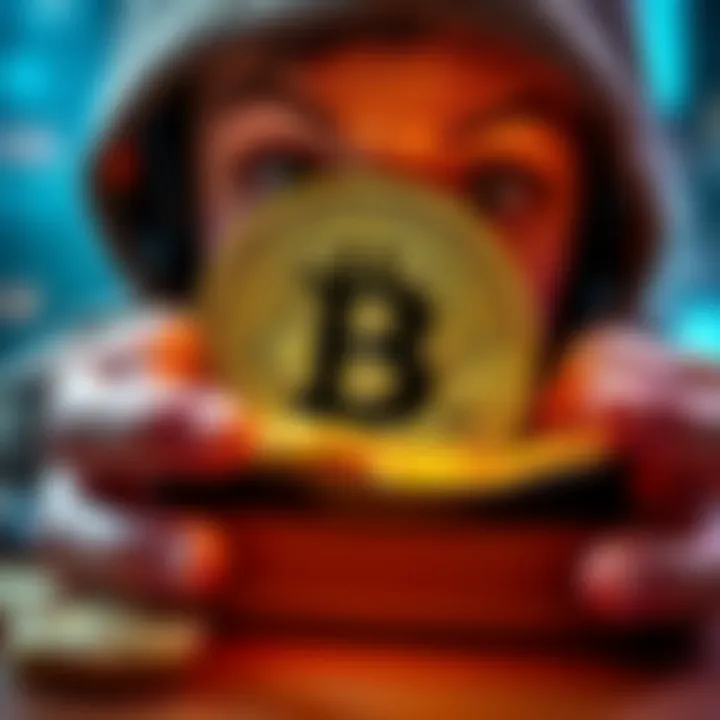 A digital wallet showing an unexpected deposit of Pi coins, with a surprised expression on the user's face.