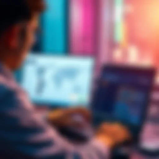 A person using a computer to withdraw USDC from PolyMarket while showing a struggle with Solana transactions.