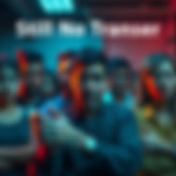 Users Frustrated with Transfer Delays Group of people expressing frustration over stalled account transfers, looking confused and concerned.