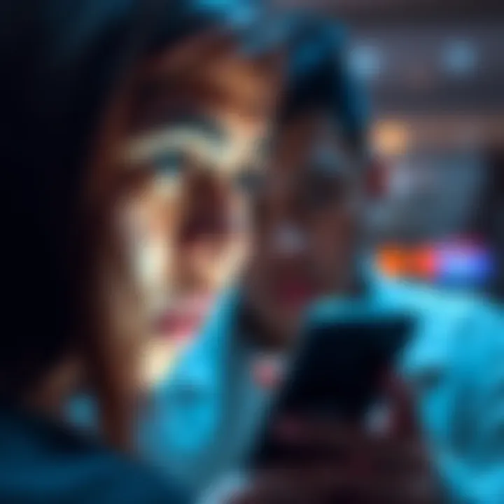 A concerned user looking at a smartphone with the uxento app open, showing wallet balance at zero.