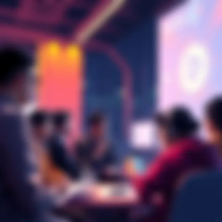 A group of people discussing VeChain updates on a forum