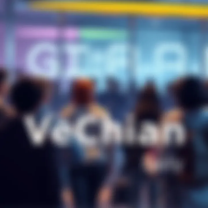 A group of people engaging in a discussion about VeChain, sharing ideas and questions about the blockchain and VeBetter app ecosystem.