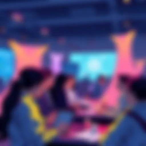 VeChain Community Discussion People engaging in discussions about VeChain updates and sharing ideas in a vibrant forum