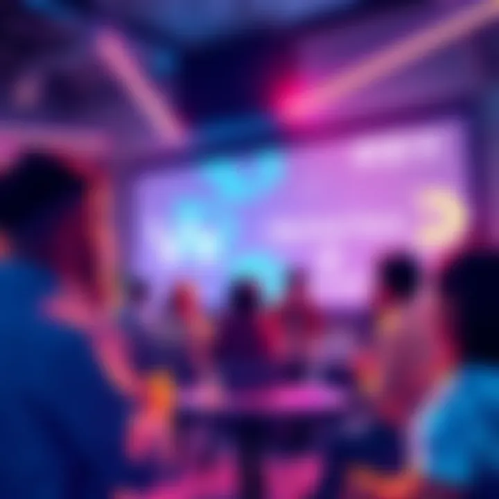 Participants engaging in a discussion about VeChain, sharing insights and questions in a community setting.