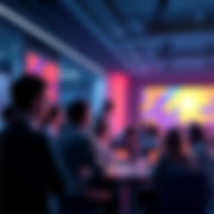 People engaging in a discussion about VeChain's developments in a community forum setting