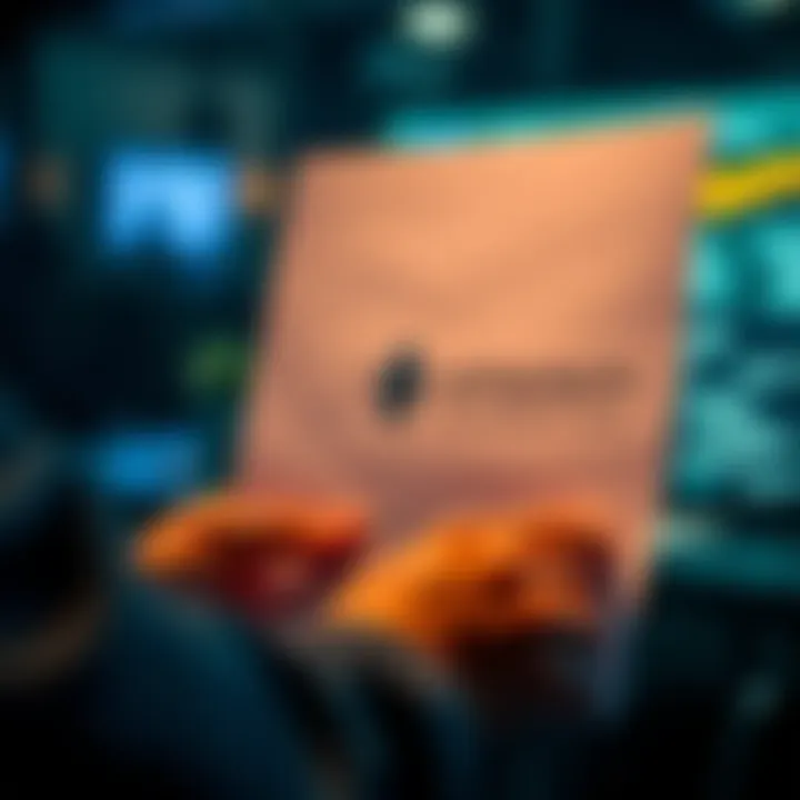 A person examining a document with the Ethereum Foundation logo to verify employment information.