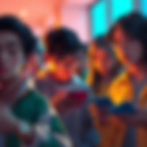 A group of people looking at their digital wallets on phones, eagerly waiting for PLRL token airdrops