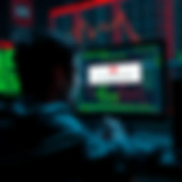 Victim of Cyber Attack A distressed person looking at a computer screen showing a warning about a cyber attack, symbolizing the loss from an address poisoning scam.