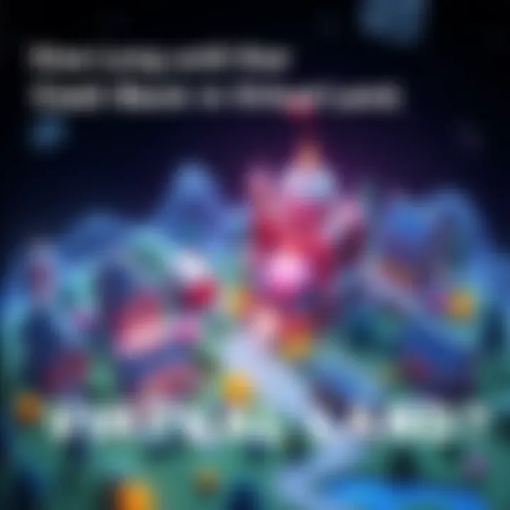 A digital representation of virtual land with game elements like houses and trees, showing potential for cash back earnings in gaming.