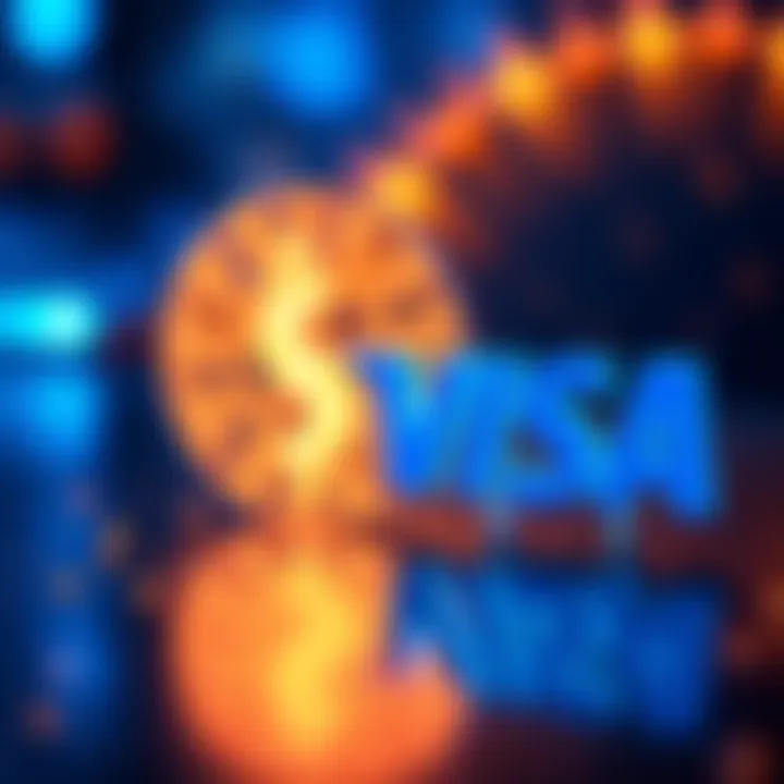 Visa logo next to Solana symbol, representing the partnership for USDC settlements