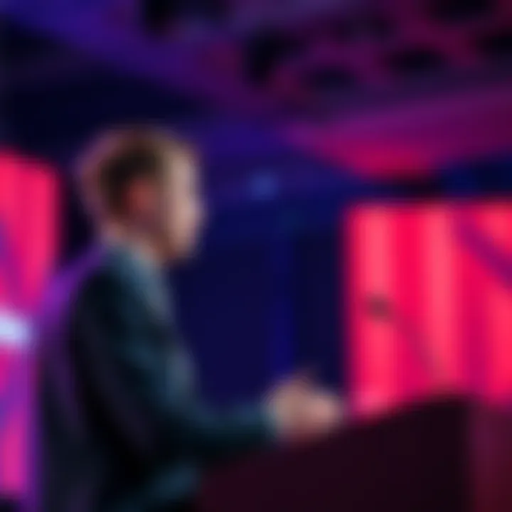 Vitalik Buterin discusses democratic tools at a podium, emphasizing reforms for 2026