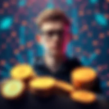 A graphic showing Vitalik Buterin with a background of DOT tokens and a digital wallet