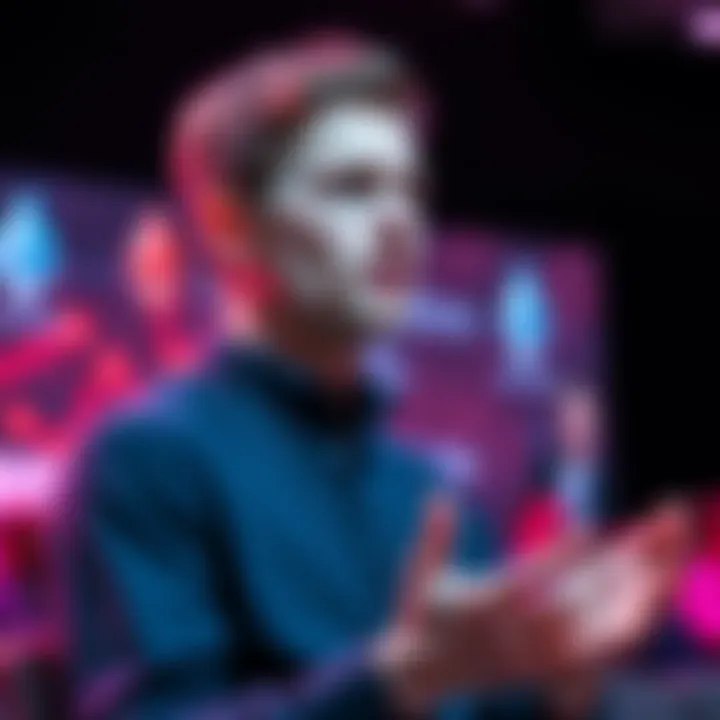 Vitalik Buterin speaking at a conference about the future of Ethereum and Layer 2 solutions