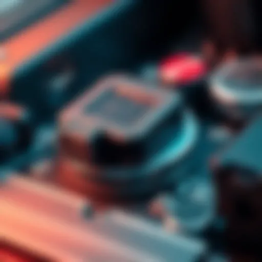 Close-up of a volt regulator showing signs of wear and tear in a NerdQaxe device
