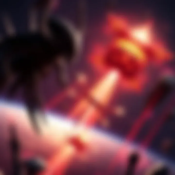 A dramatic scene showing Vorlons using their advanced technology against Shadows, depicting a clash of forces in space.