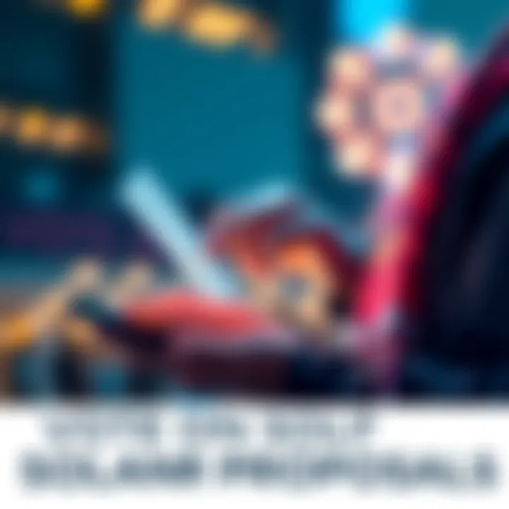 Vote on Solana Proposals A person casting a vote on a digital device, symbolizing the urgency of voting on Solana proposals to secure the blockchain's future.