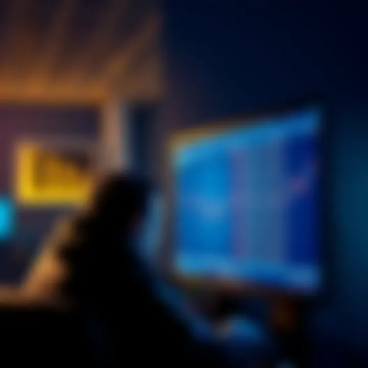 A frustrated person looking at a computer screen, showing a long wait time and a growing queue for Ethereum exit transactions, representing the delay in unstaking funds.