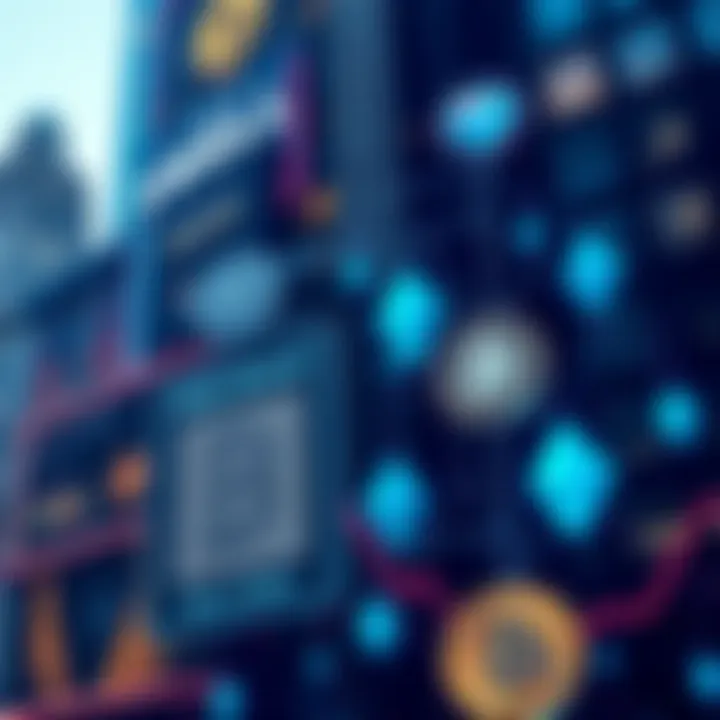 Wall Street and Crypto Collaboration A visual representation of Wall Street and cryptocurrency icons merging, symbolizing the partnership and growth in prediction markets.