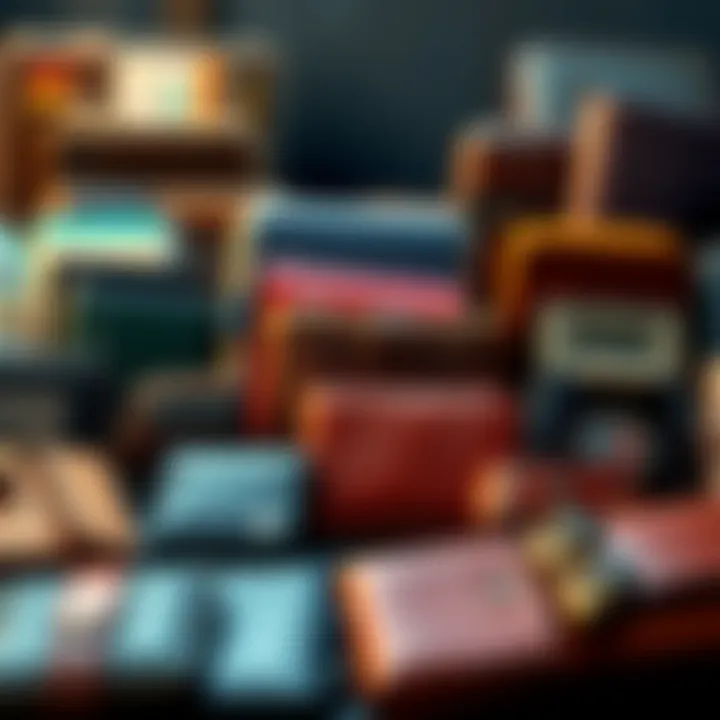 A collection of different types of wallets showing options for asset storage and security