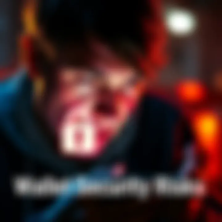 A worried person looking at a smartphone with a lock symbol on the screen, representing wallet security concerns.