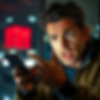 A person looking frustrated while trying to add an external wallet address on a mobile app