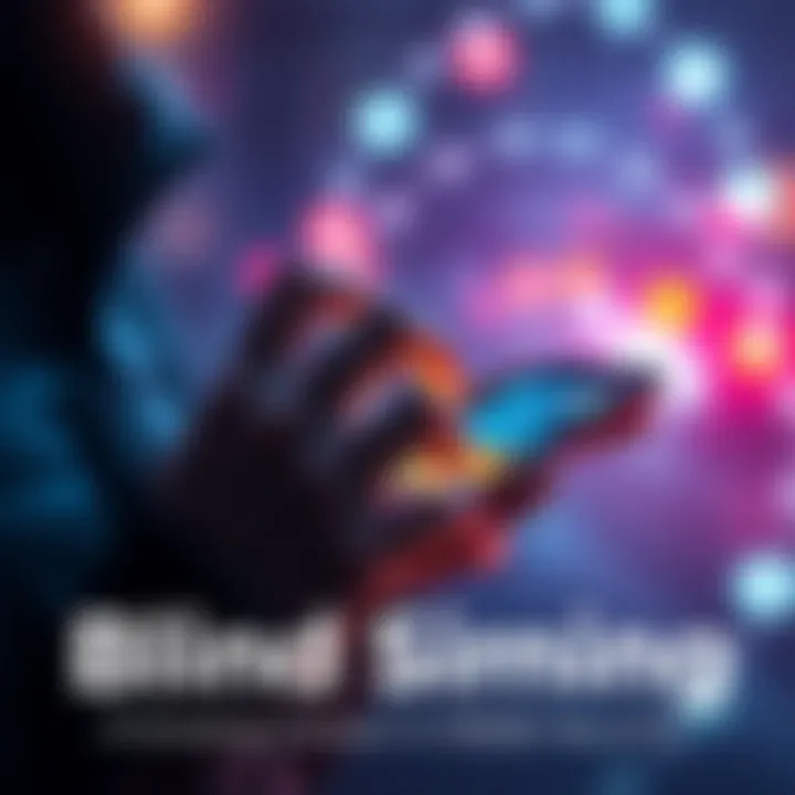 A visual representation of wallet security showing a person approving a transaction on their device without seeing details, emphasizing blind signing risks.