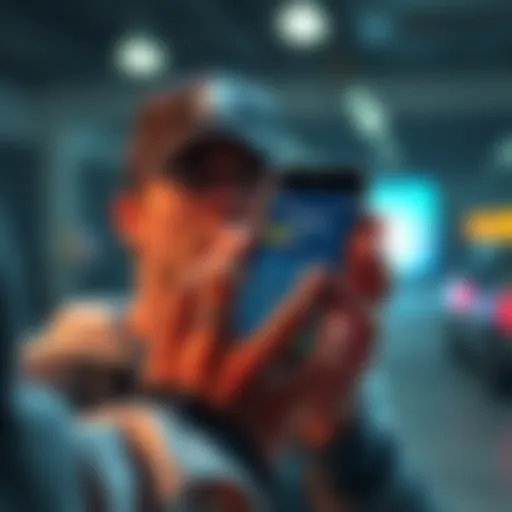 Person looking at cryptocurrency wallet app on smartphone, concerned about external wallet transactions