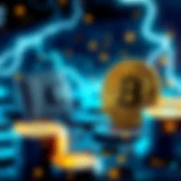 Wallets for Converting Bitcoin Illustration of Bitcoin wallets exchanging on-chain and Lightning BTC transactions