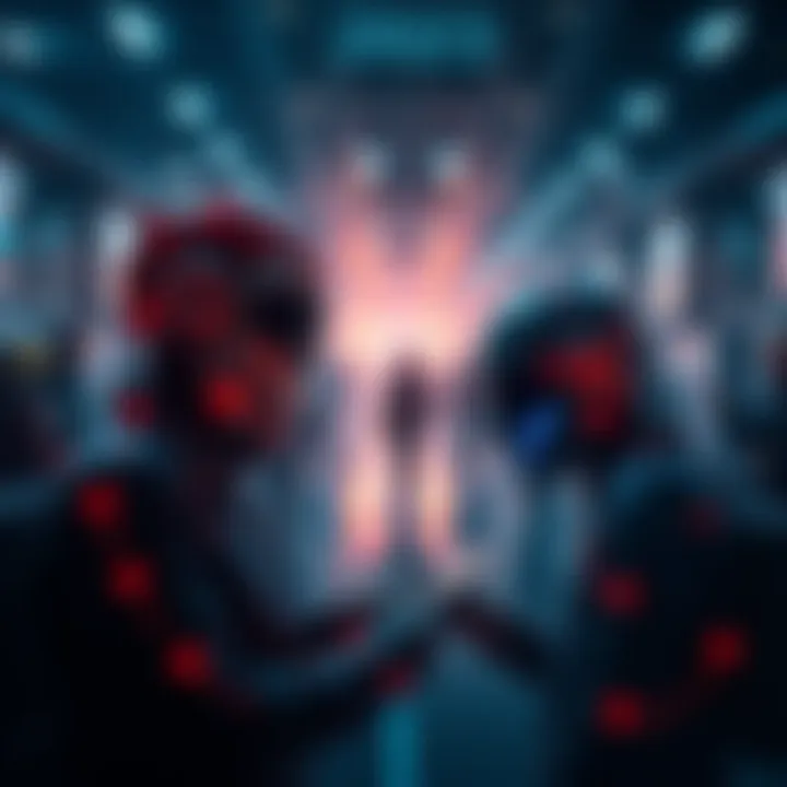 A digital representation of agents assisting people in a Web3 environment, focusing on identity security and delegation