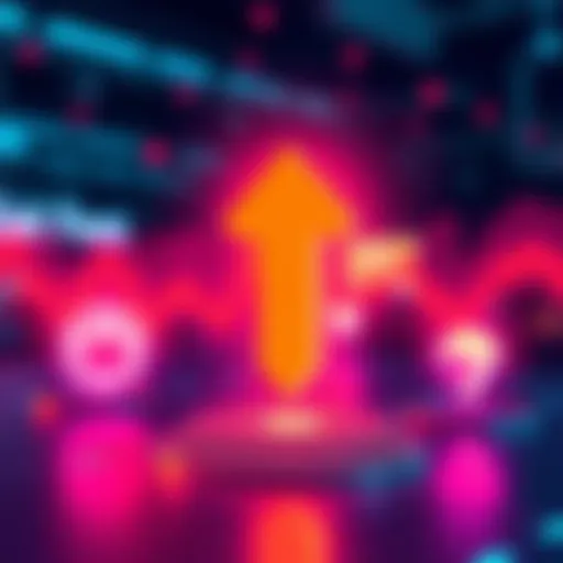 A graphic showing rising gas fees with a downward arrow indicating profit loss, alongside symbols of optimization and batching strategies.