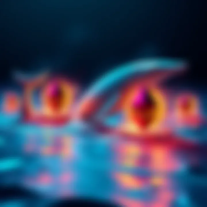 Large whale symbols representing investors accumulating Ethereum as smaller sellers panic. A graphical representation of ETH outflow from exchanges.