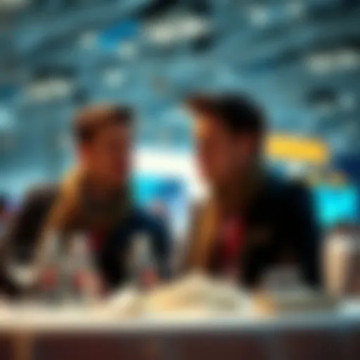 Winklevoss twins talking about cryptocurrency investments at an event